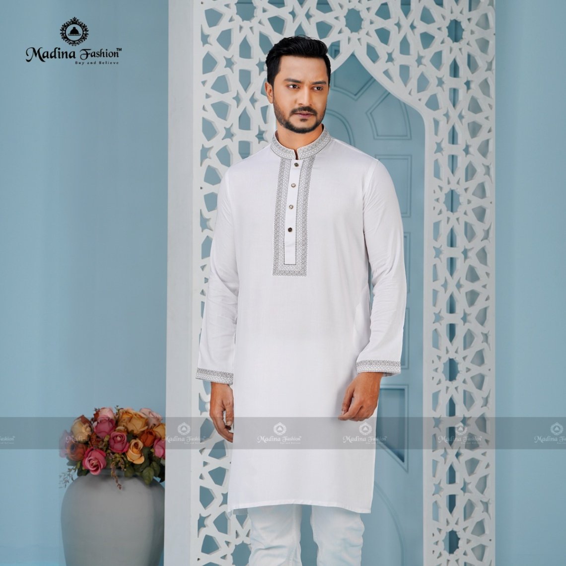 Premium Embroidered Panjabi for Men 