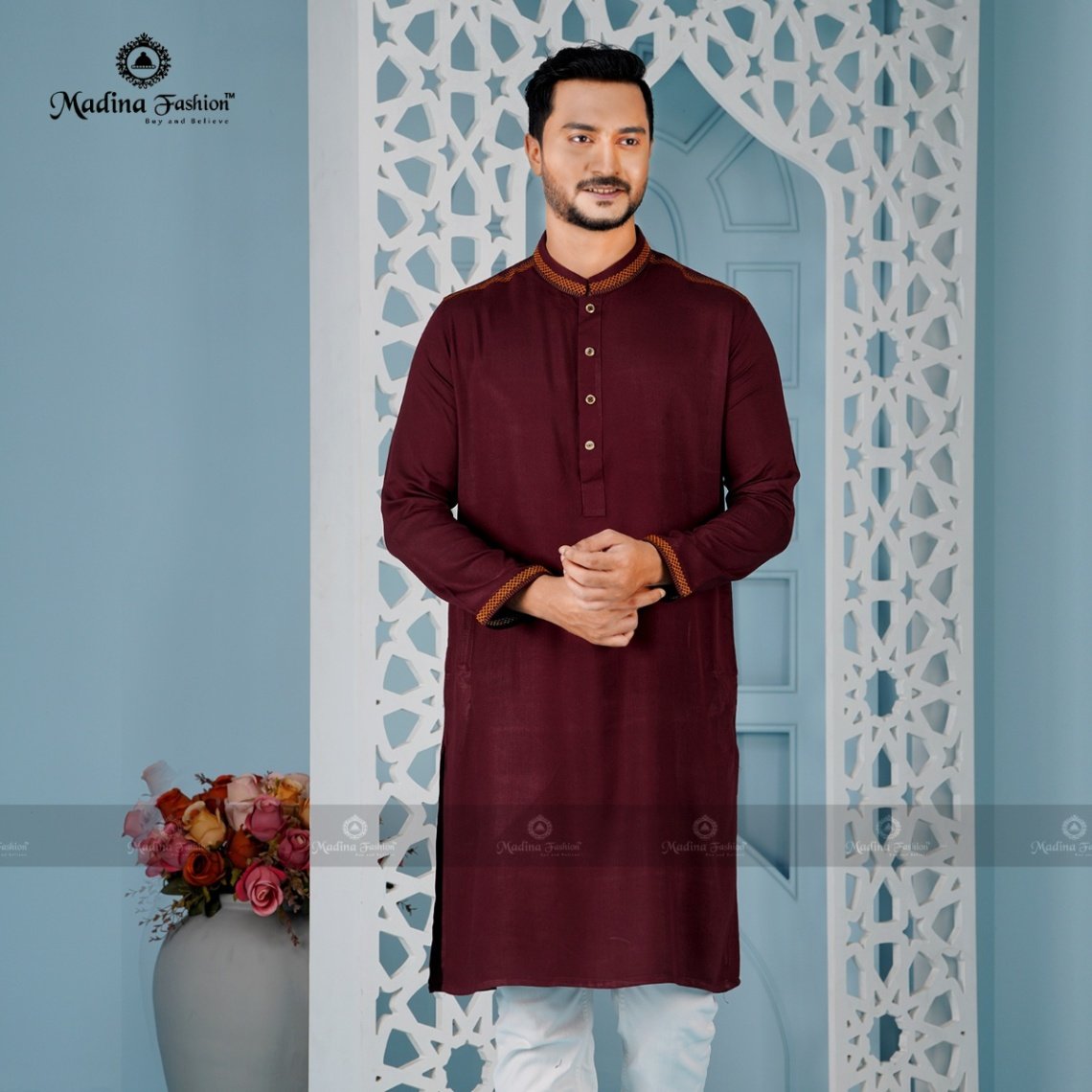 Premium Embroidered Panjabi for Men