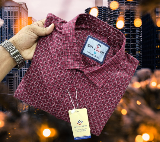 Pure Cotton full Sleeve Check Shirt for Men's