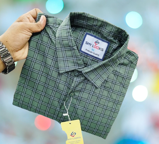 Pure Cotton full Sleeve Check Shirt for Men's