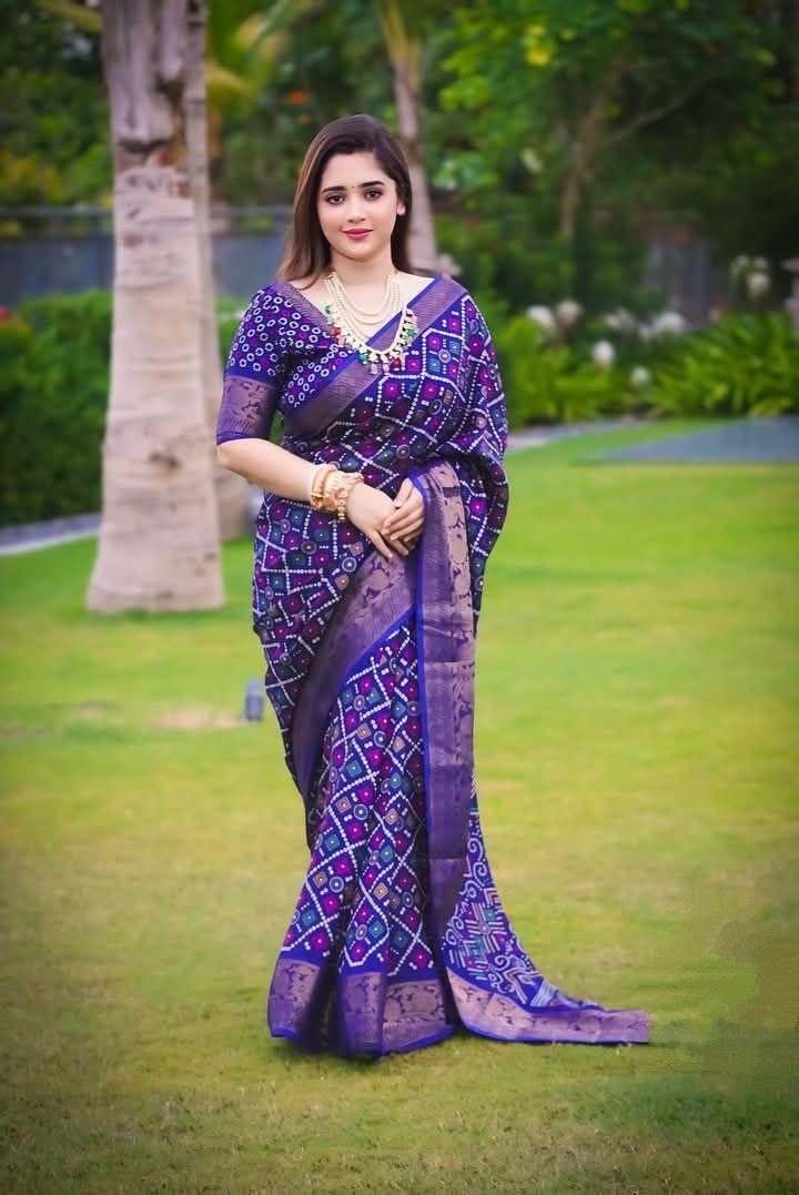 Premium Japani Silk Saree whith blouse pic