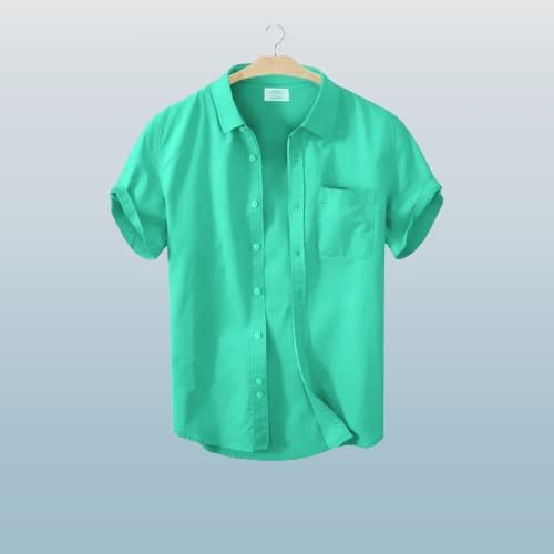 Solid Color Half Sleeve Shirt