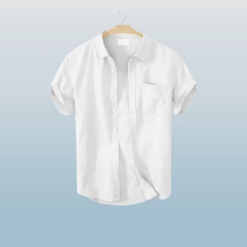 Solid Color Half Sleeve Shirt 