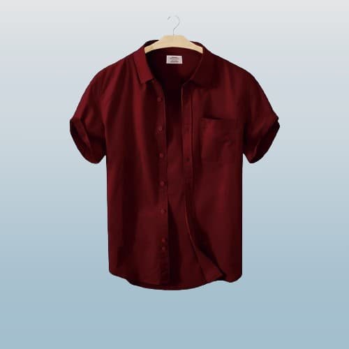 Solid Color Half Sleeve Shirt 