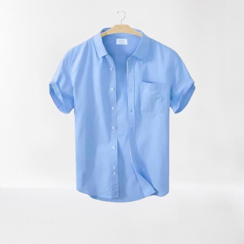 Solid Color Half Sleeve Shirt