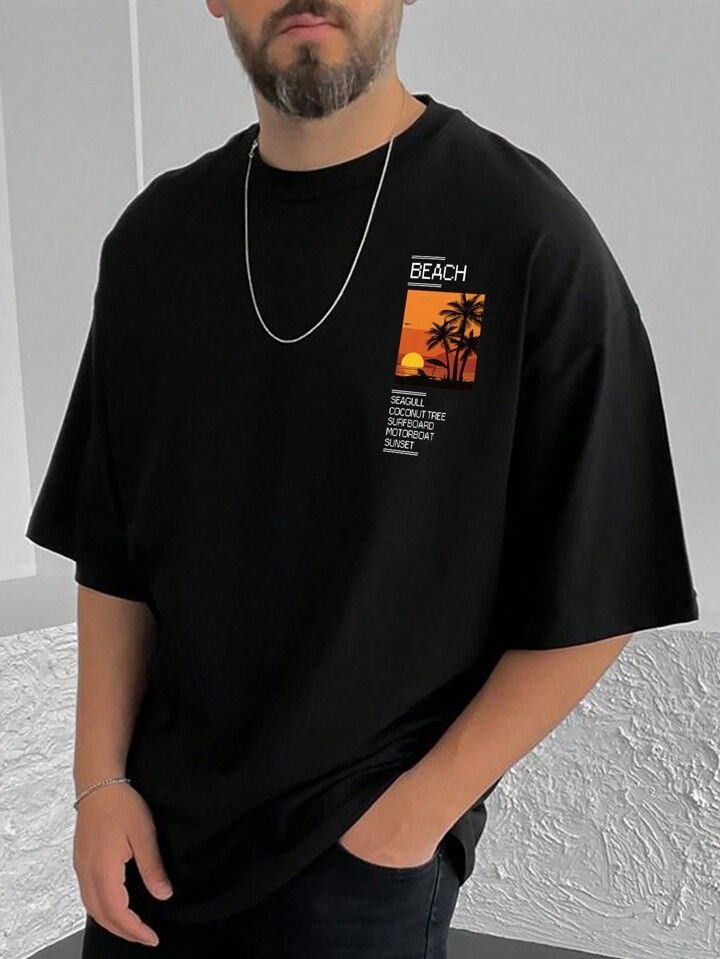 Stylish Drop Shoulder T-Shirt