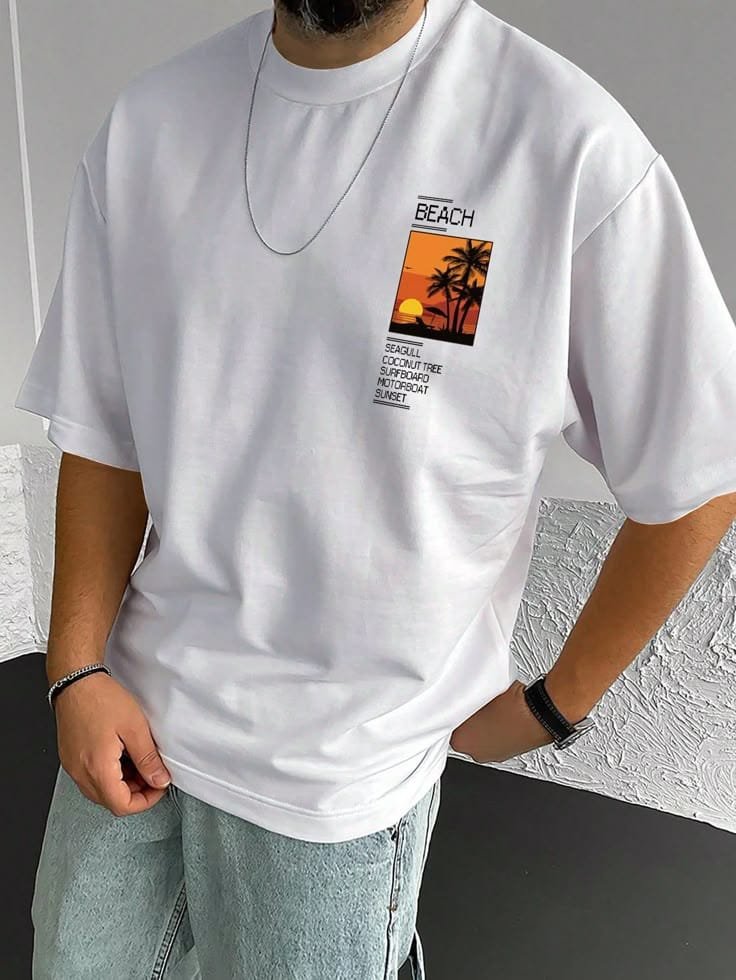 Stylish Drop Shoulder T-Shirt