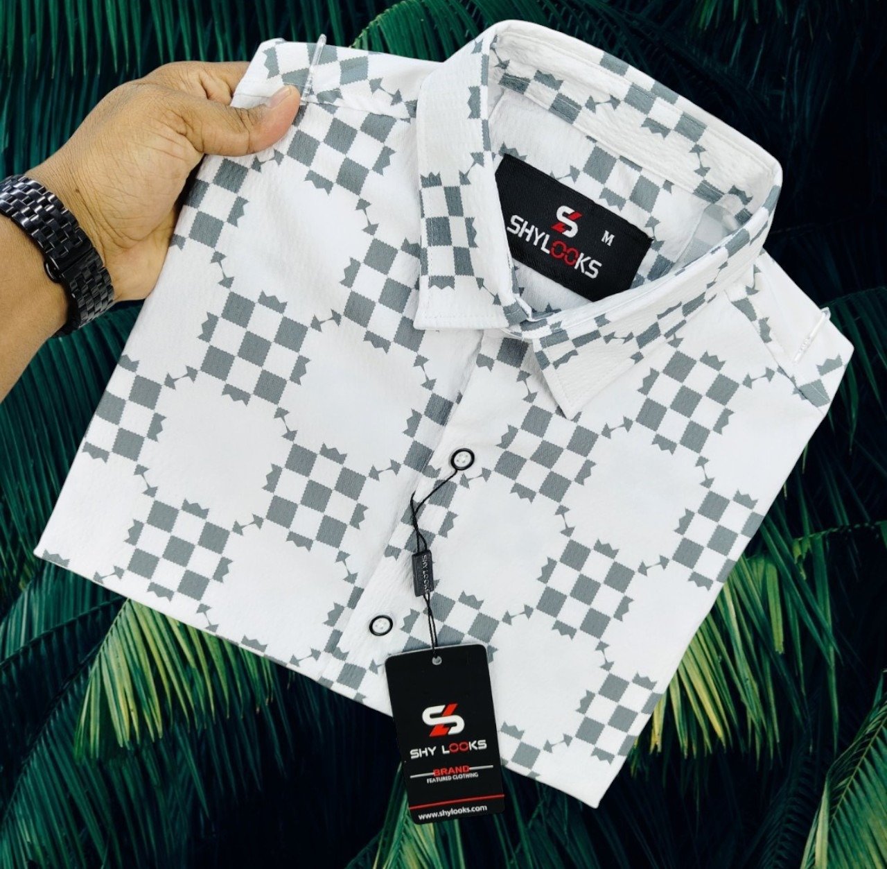 Half Sleeve Print Shirt- Shy Looks