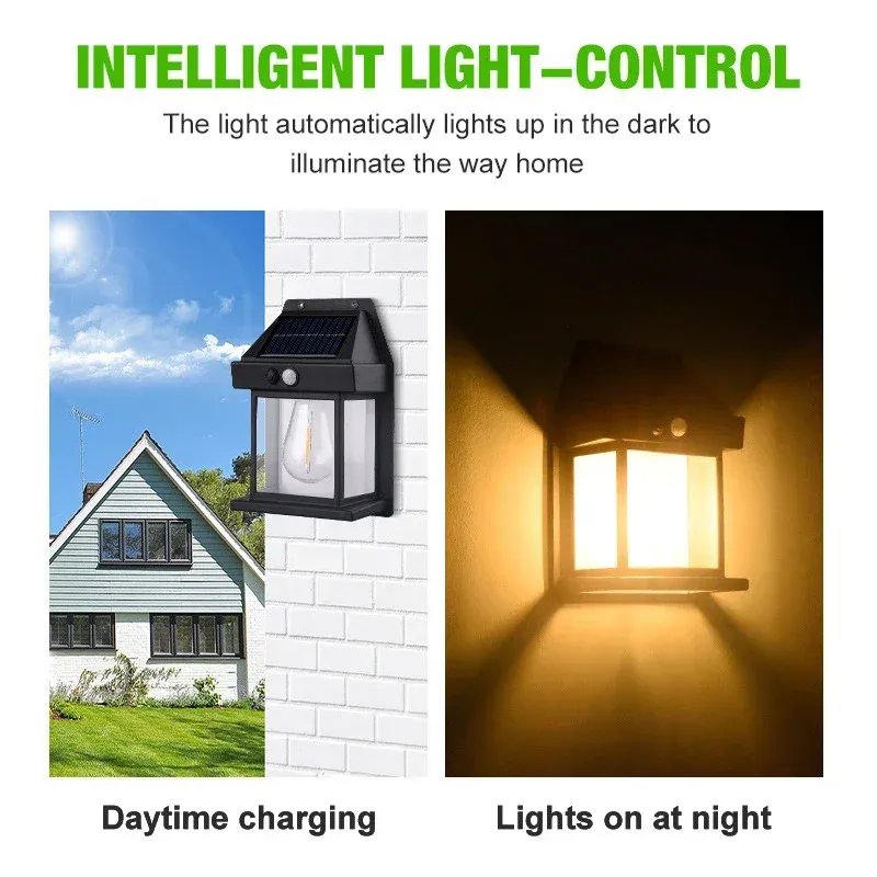 Outdoor  Solar Wall Lemp Wall Light 