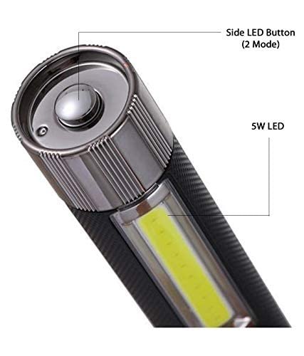 Rechargeable double Flashlight torch with Table lamp