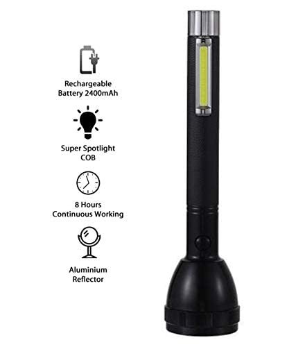 Rechargeable double Flashlight torch with Table lamp