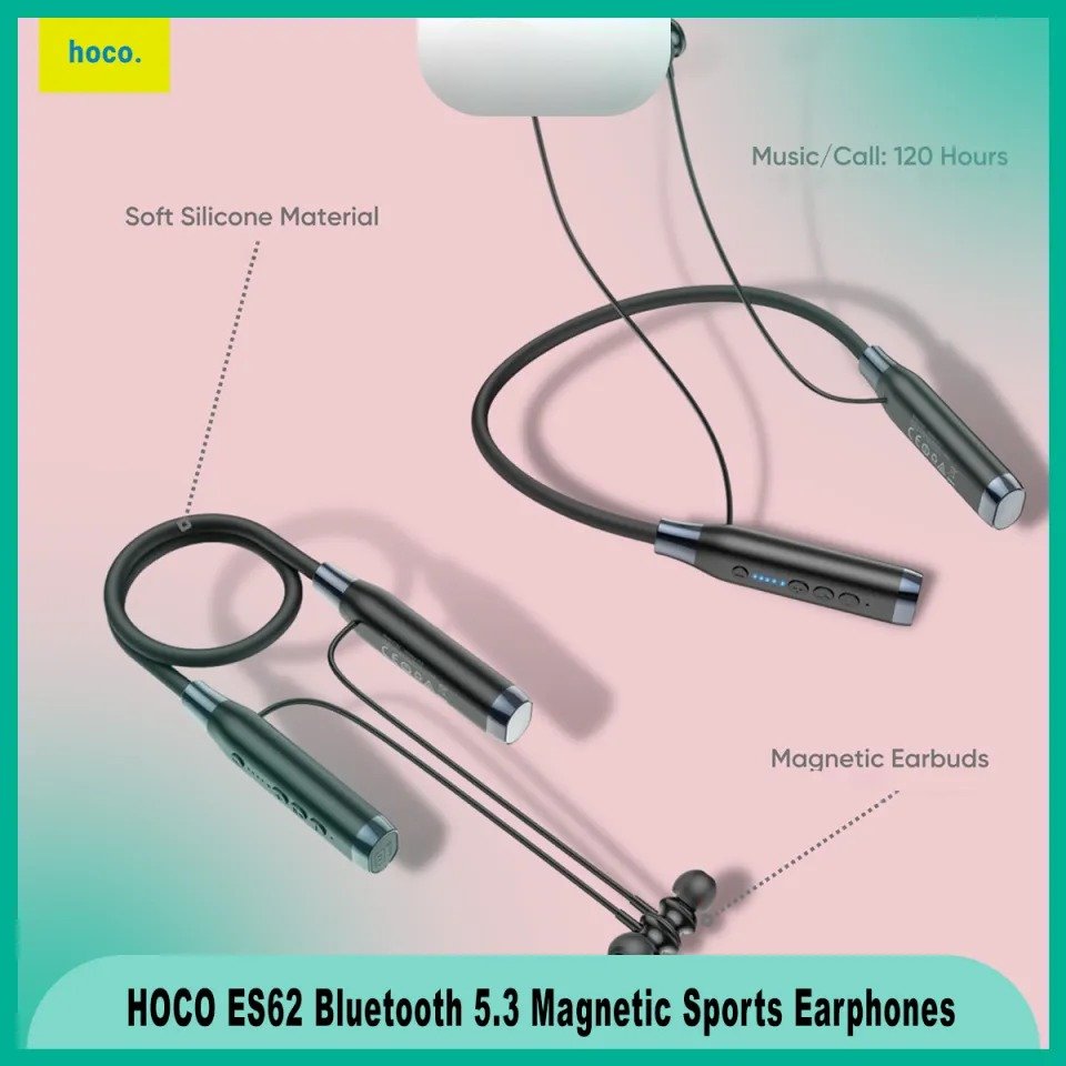 Bluetooth V5.3 Neckband Headsetss with Powerful Bass / Music Time 120 Hours