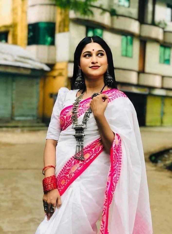Half Silk poddo pair sharee