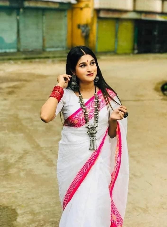 Half Silk poddo pair sharee