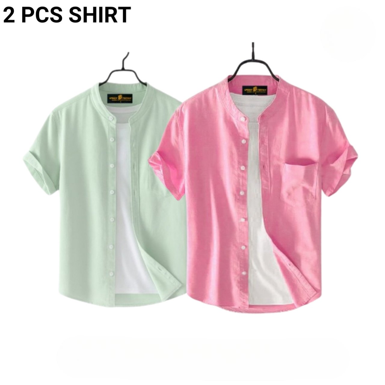 Fashionable casual half-sleeve shirt for men