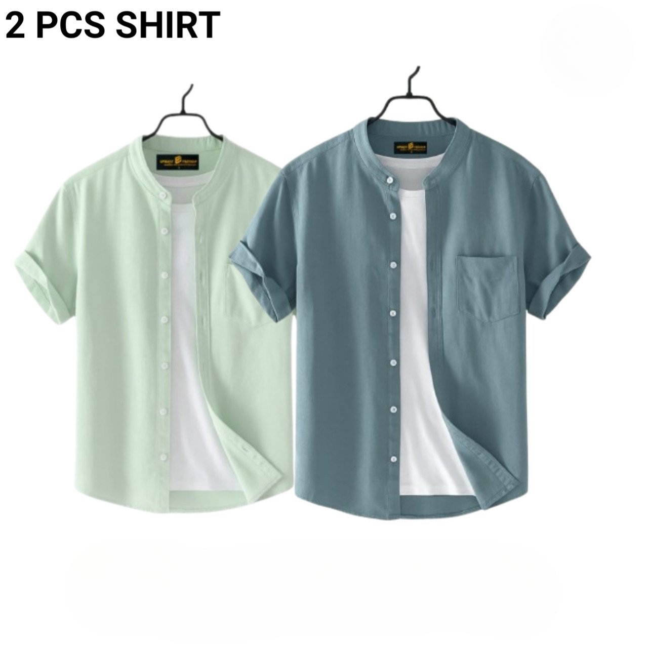 Fashionable casual half-sleeve shirt for men