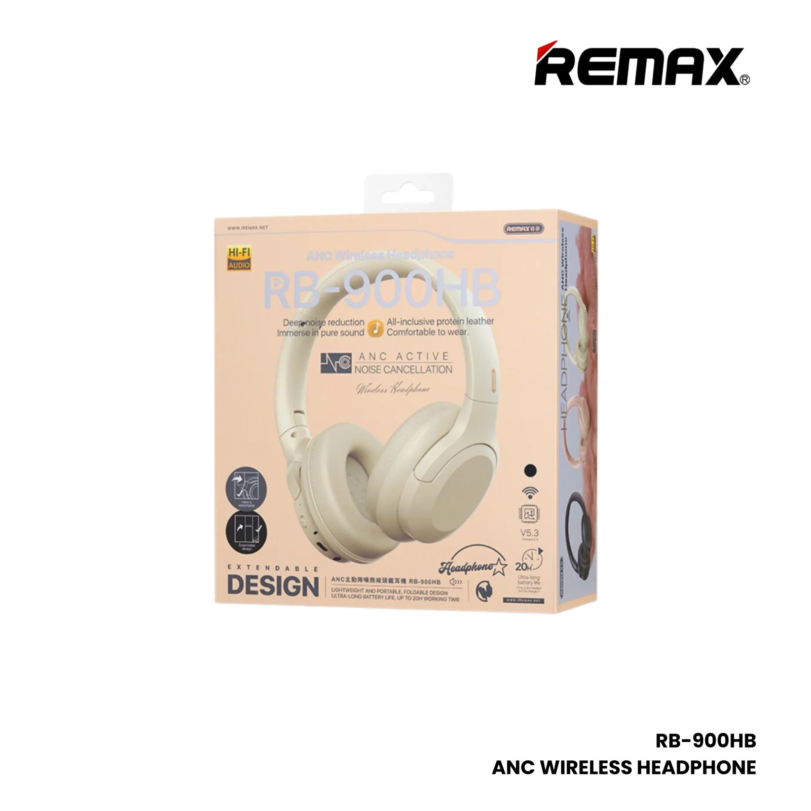 Remax RB-900HB ANC Bluetooth Wireless Headphone