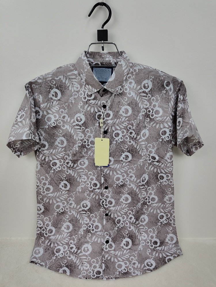 Pure Cotton Half Sleeve Print Shirt for Men's