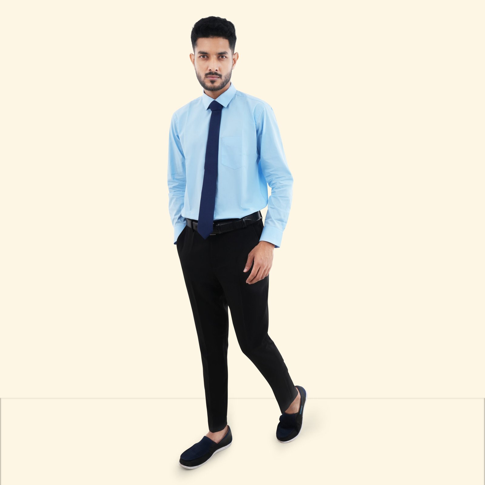 full-sleeve shirt, crafted from premium Fine Cotton fabric. 