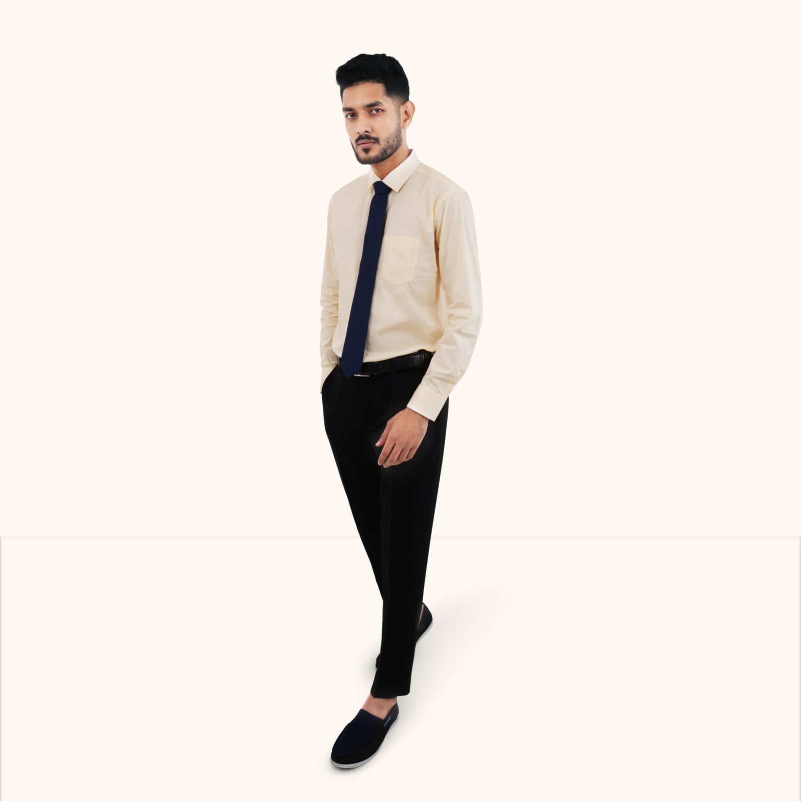 full-sleeve shirt, crafted from premium Fine Cotton fabric. 