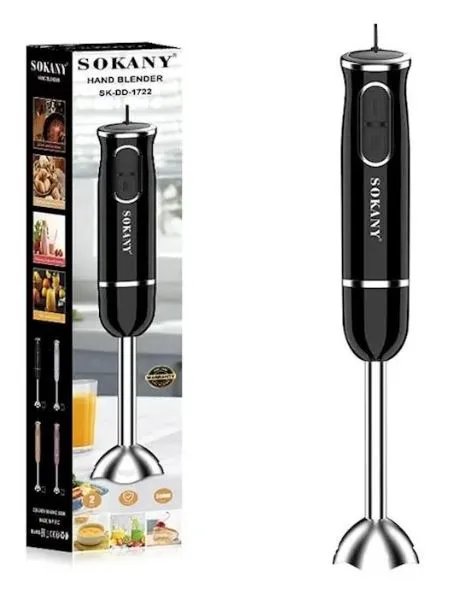 SOKANY Immersion Stick Hand Blender 300 Wat 2 Mixing Speed With Stainless Steel Blade Powerful Motor For Smoothies Soup 1722