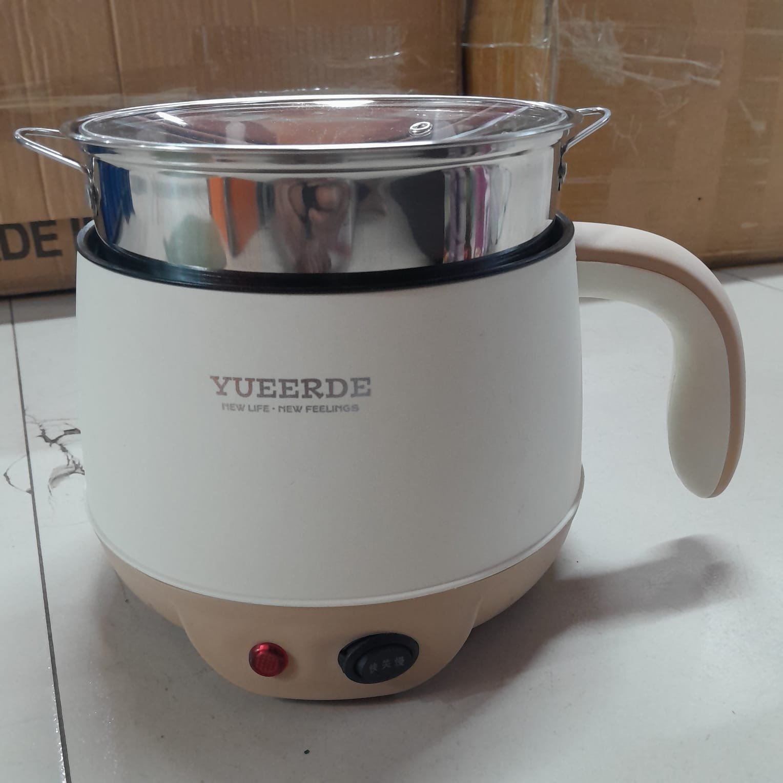 YUEERDE Electric Double Layer Non-stick Cooking pot