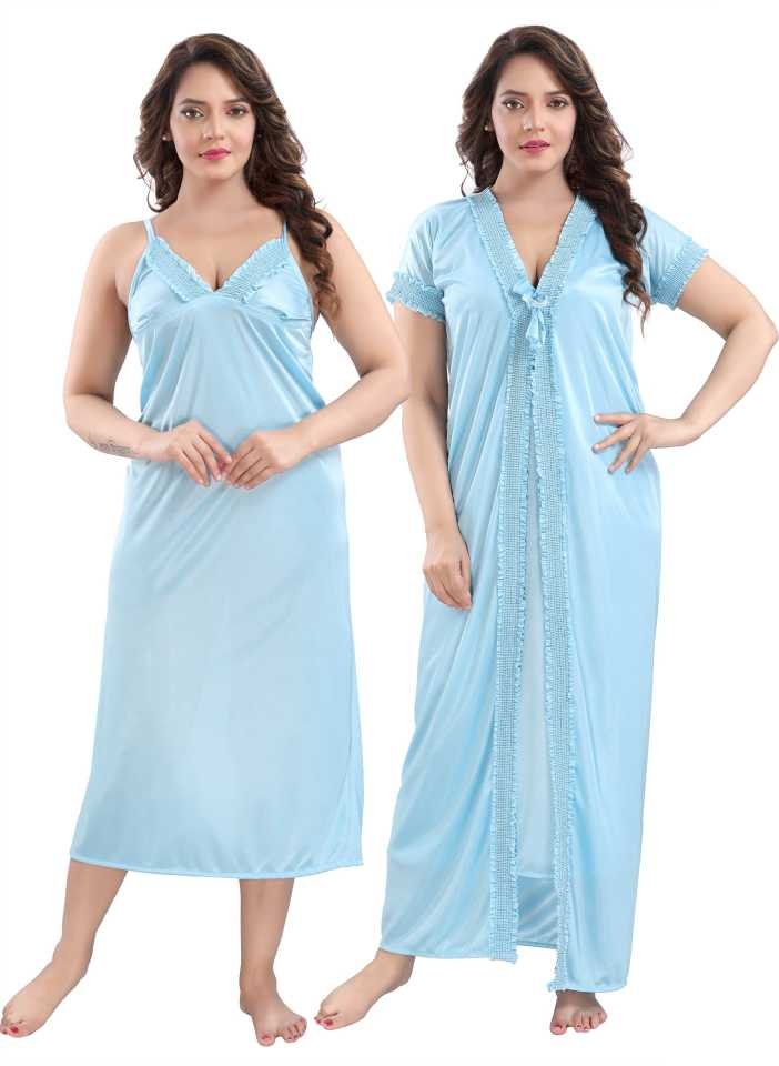 Lace Design 2 Part Night Dress