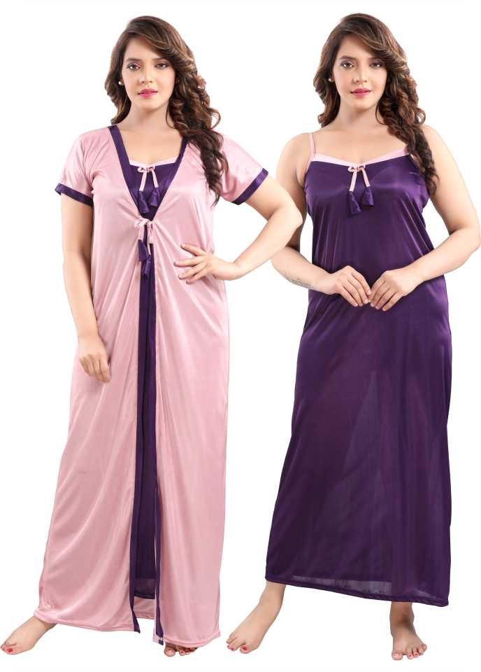 Lace Design 2 Part Night Dress