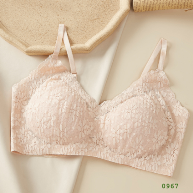 Luxury Lace Non-Wired Padded Comfortable Bra