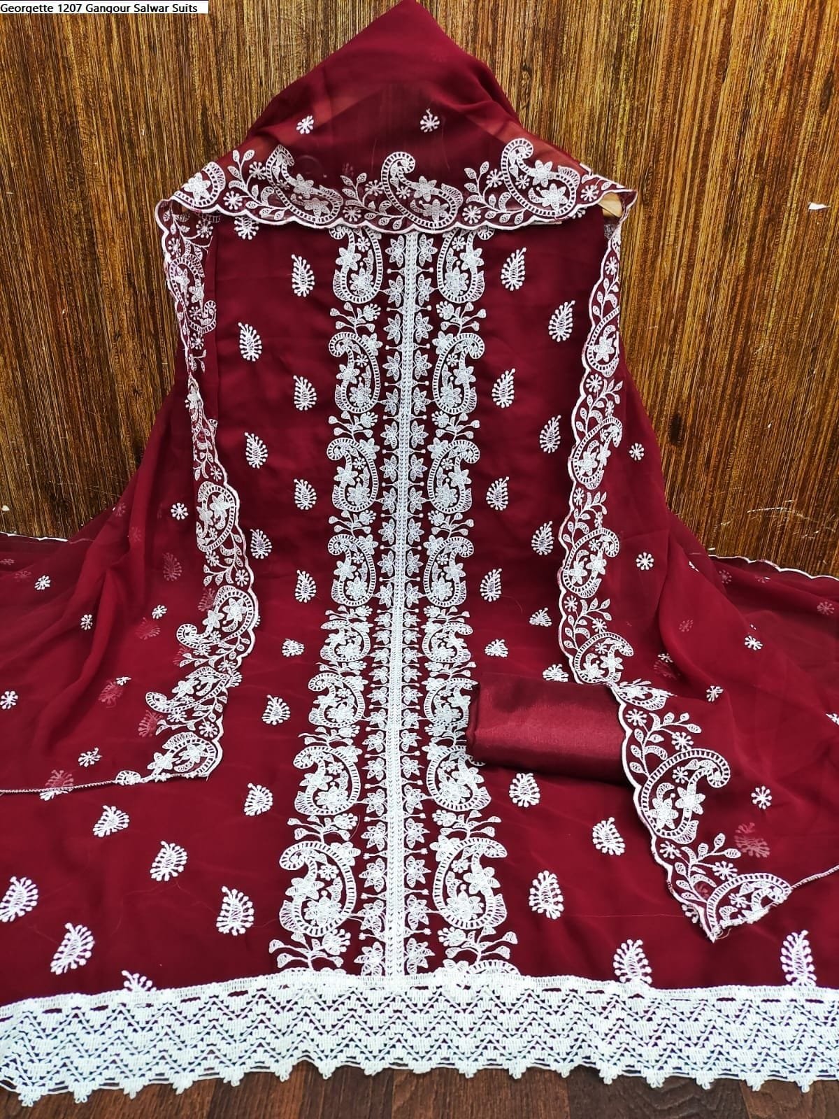 Embroidery Cotton Three Piece