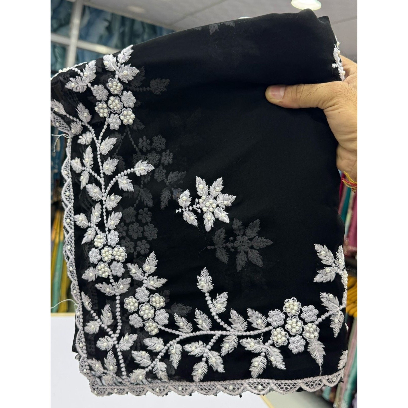 Sequence Blossom Embroidery Sharee