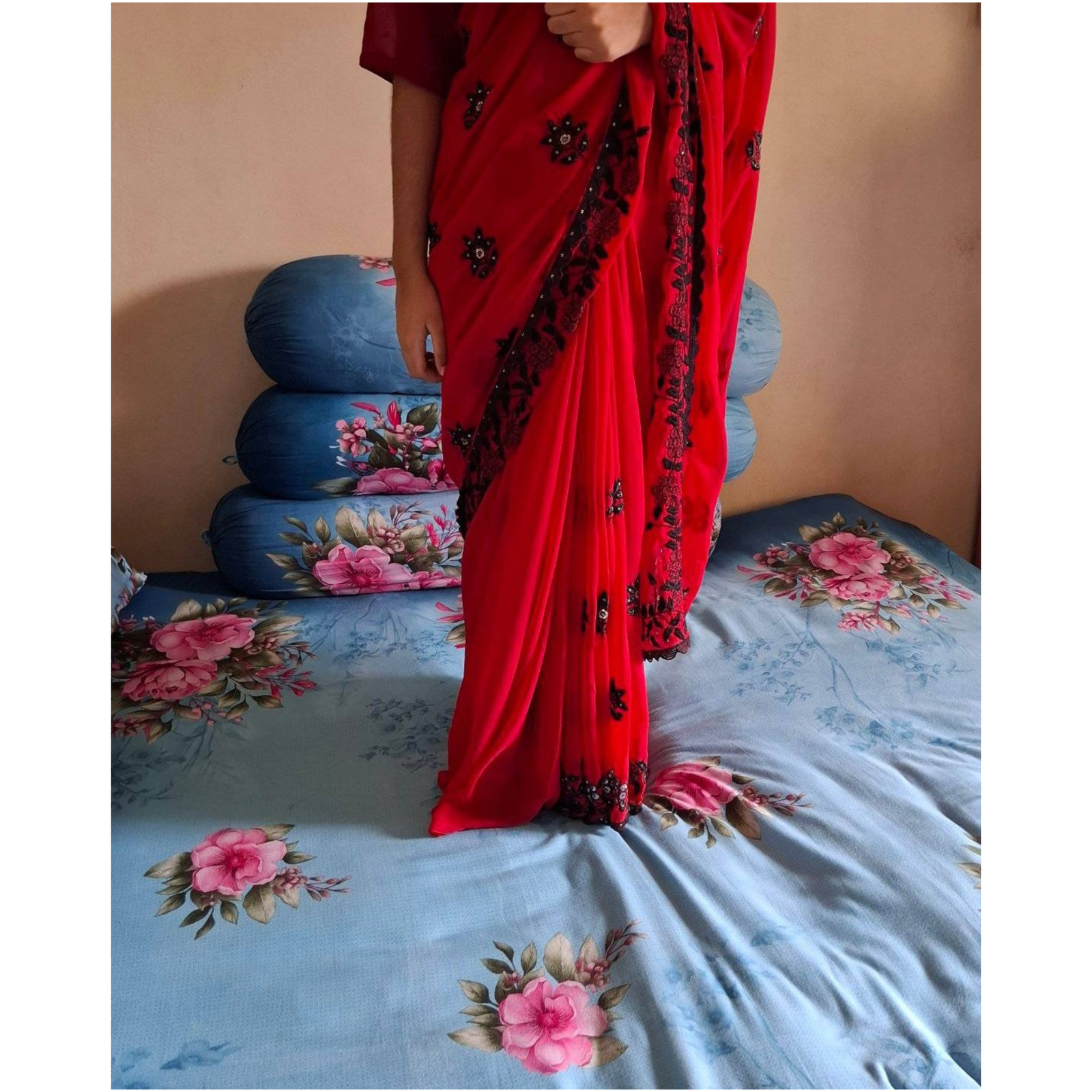Sequence Blossom Embroidery Sharee 