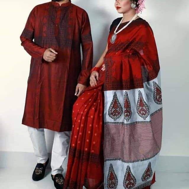 Sharee Panjabi Couple Set