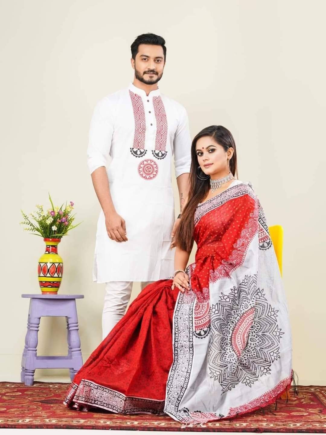 Sharee Panjabi Couple Set