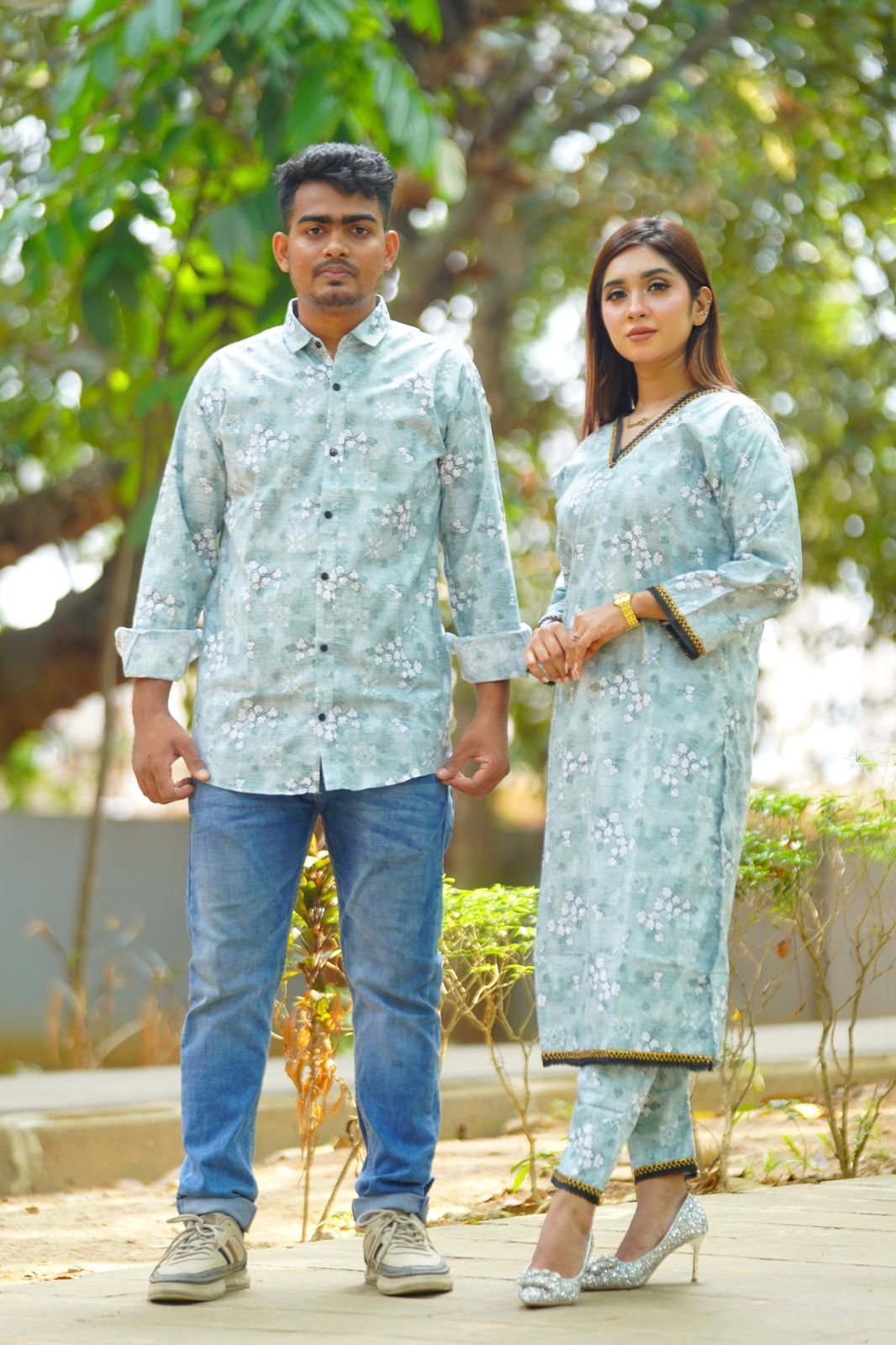 Shirt Three Piece Couple Set
