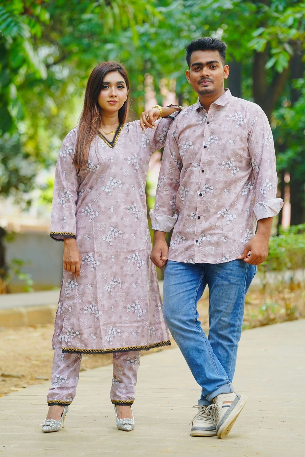 Shirt Three Piece Couple Set