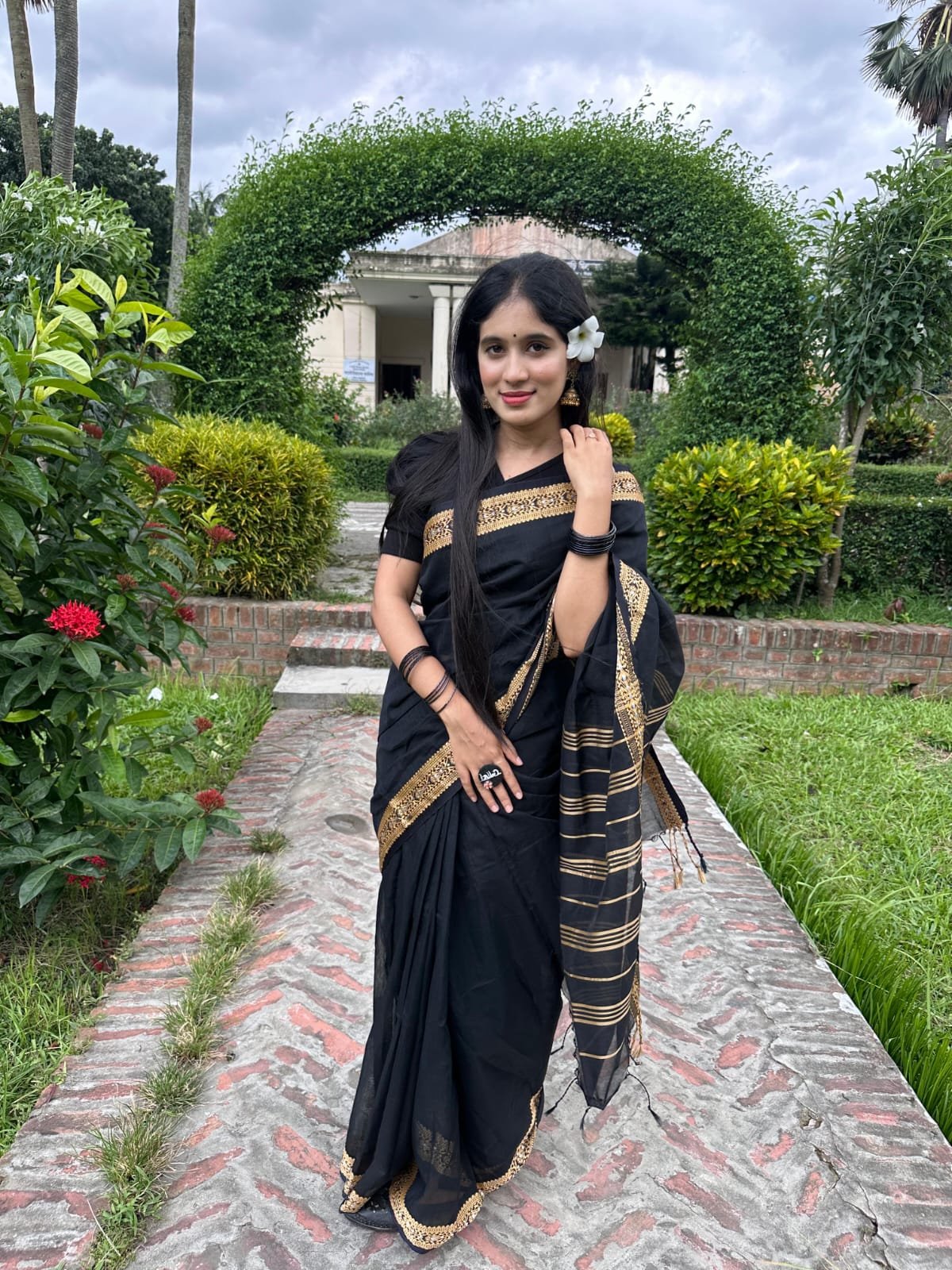 Half Silk Nokshi pair sharee