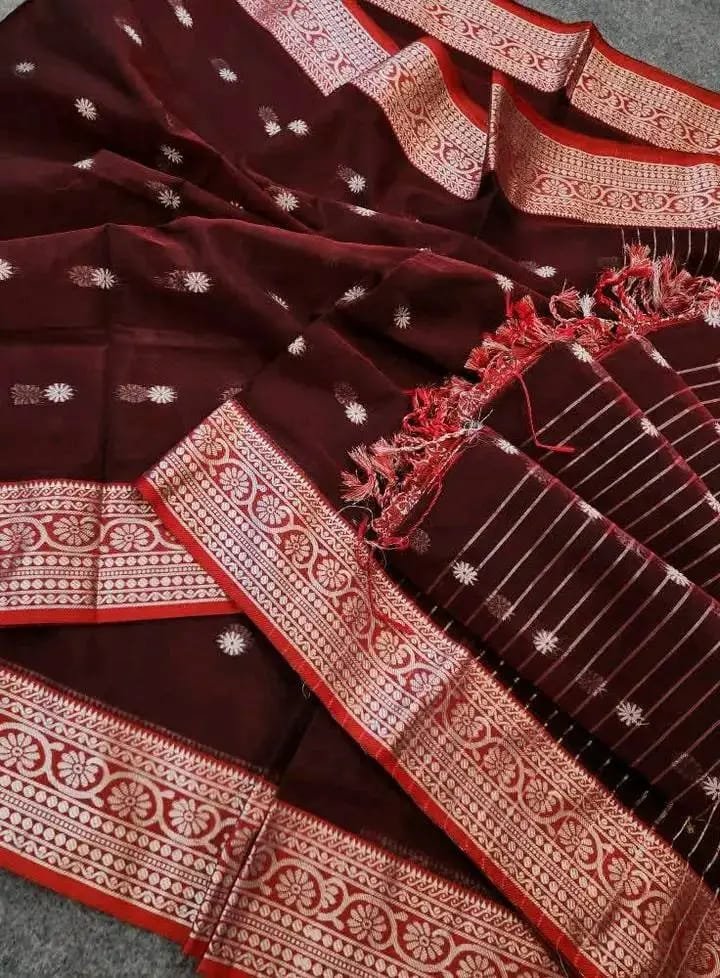 Half Silk Nokshi pair sharee