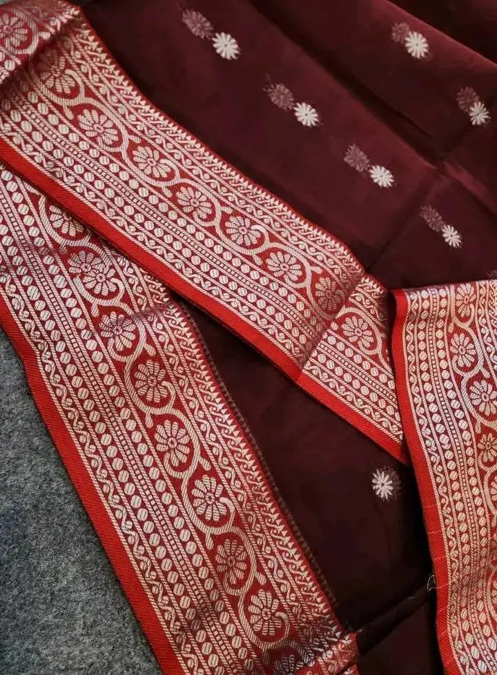 Half Silk Nokshi pair sharee