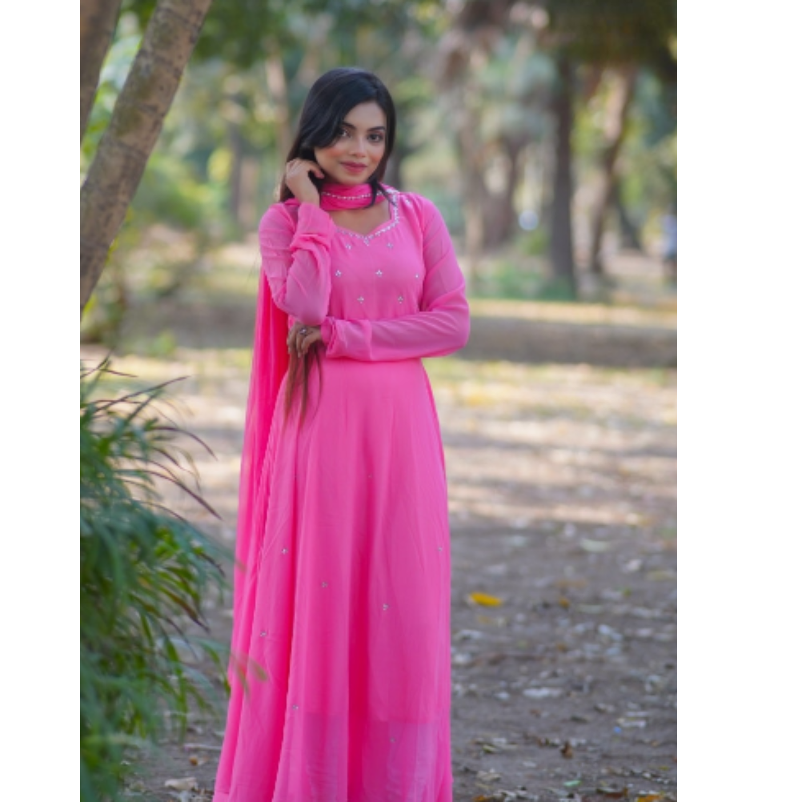Mirror Majesty Elite Gown-Sandy Rose three piece 