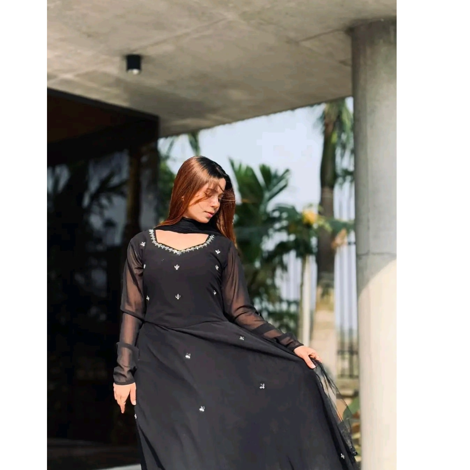 Mirror Majesty Elite Gown-Sandy Rose three piece 