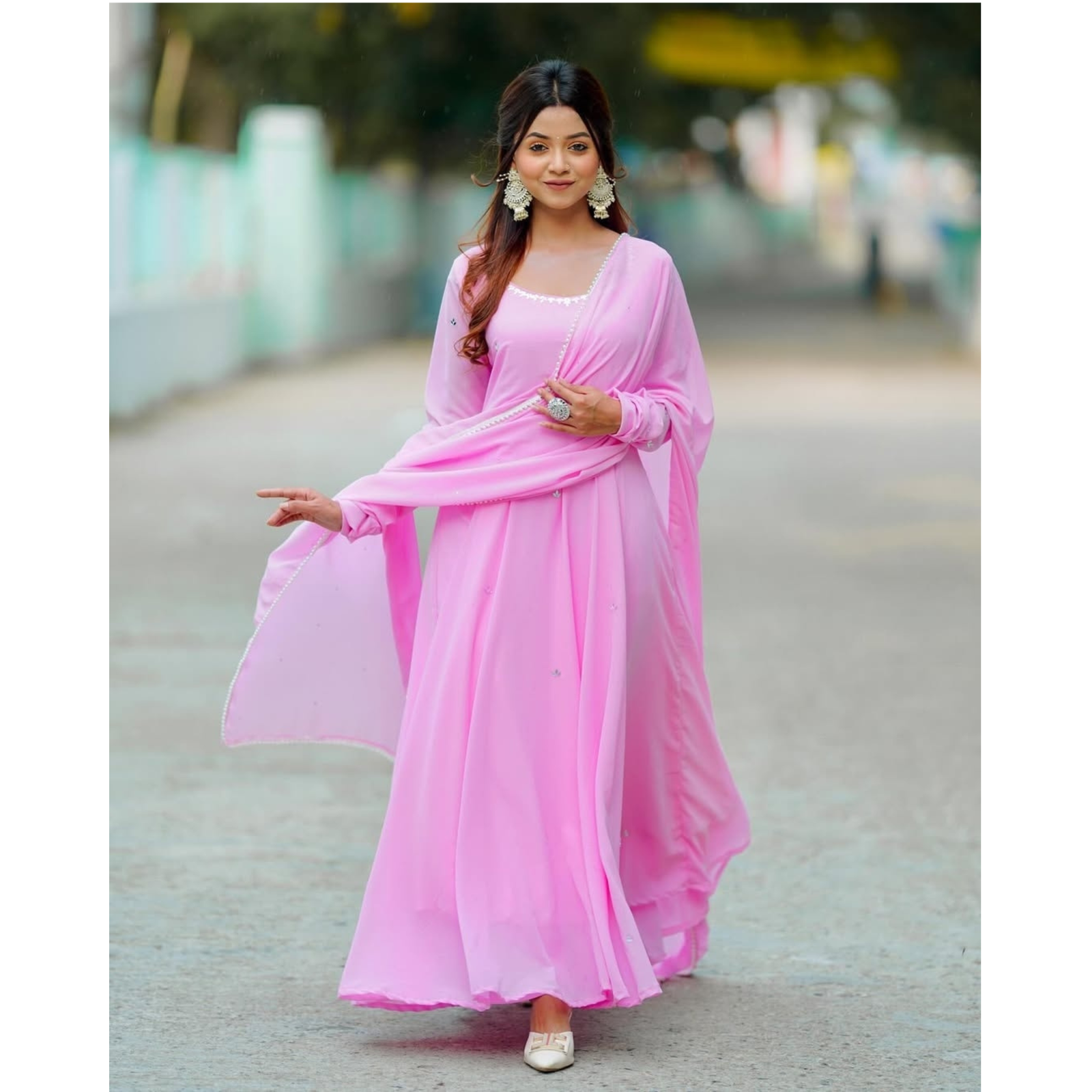 Mirror Majesty Elite Gown-Sandy Rose three piece 