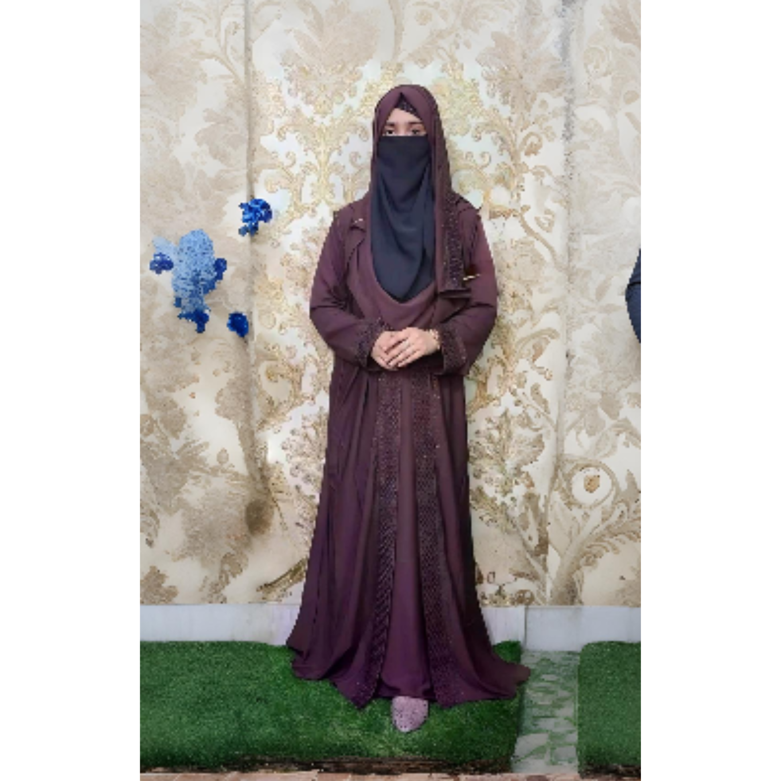 Embroidery Borka with Hijab