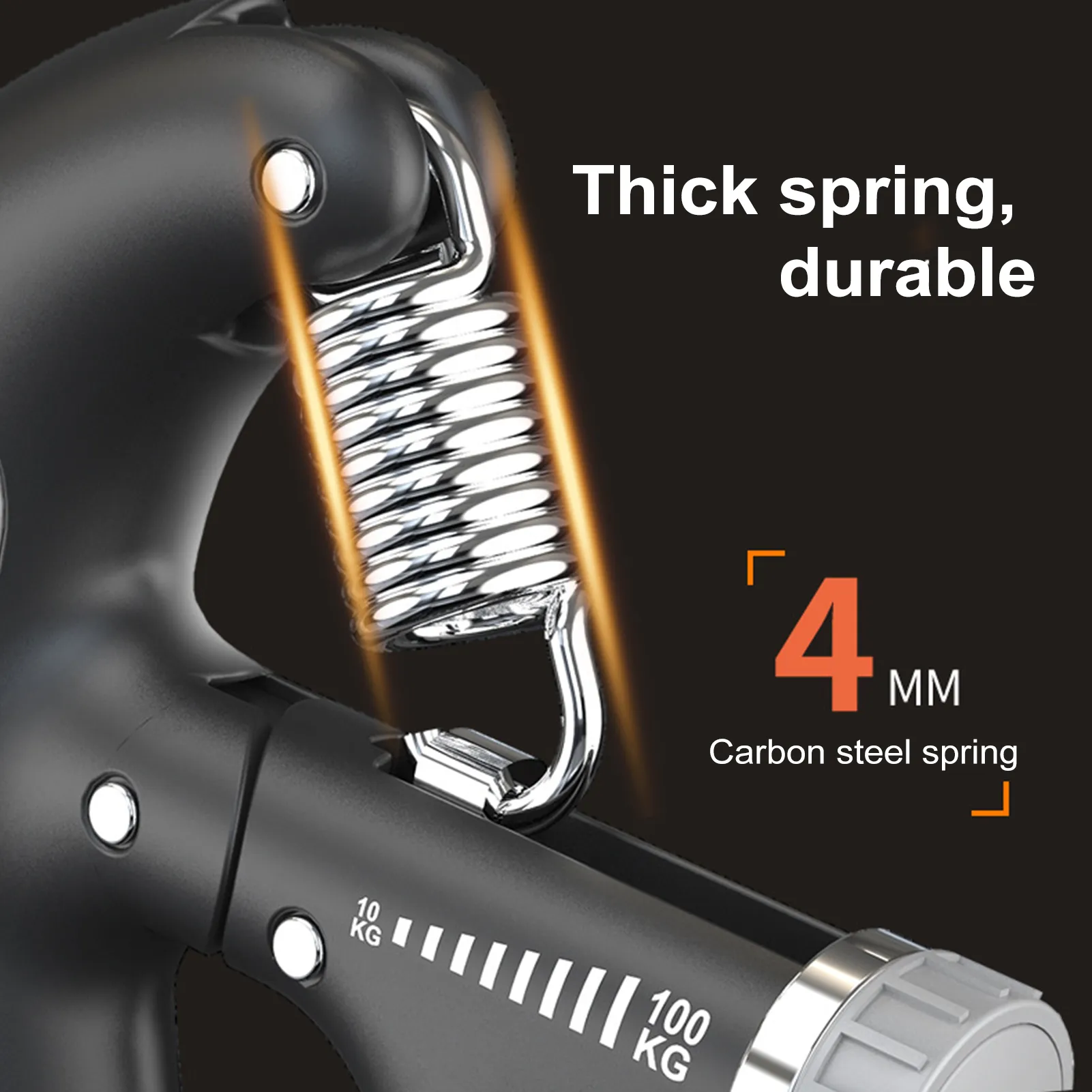 Adjustable Power Exercise Gripper Strengthener Hand Grip with Counter 5kg to 60kg Presser 1 pc 
