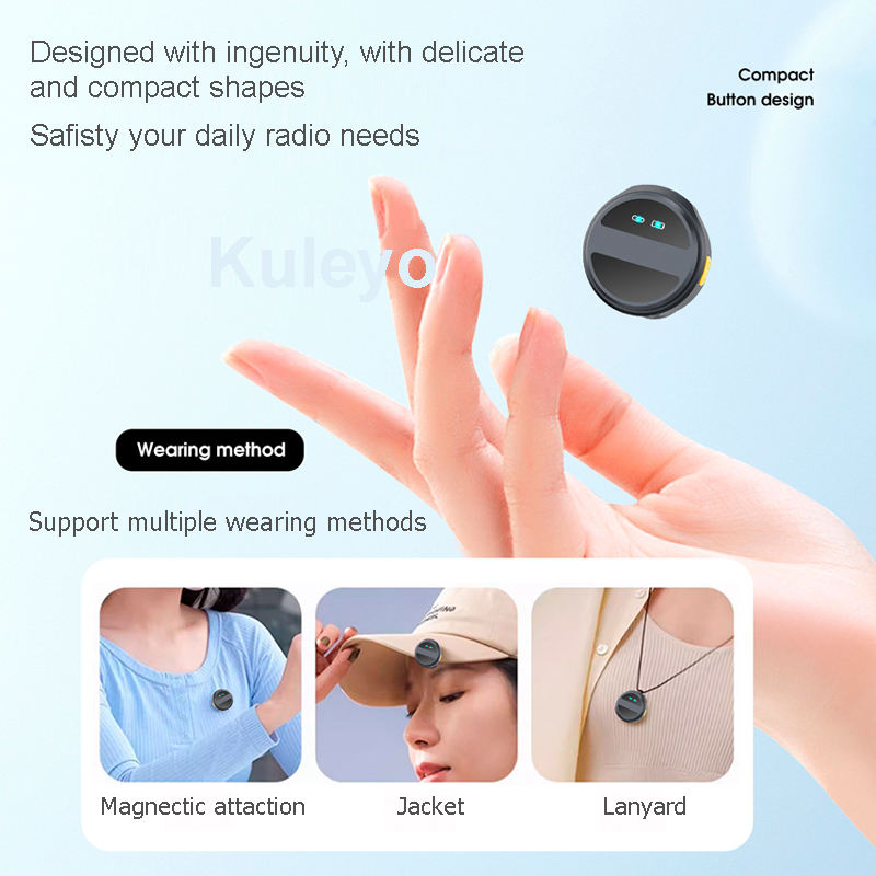 SX21-New 2-in-1 Wireless Lavalier Microphone – Dual Mic Setup for Crystal Clear Mobile Recording 