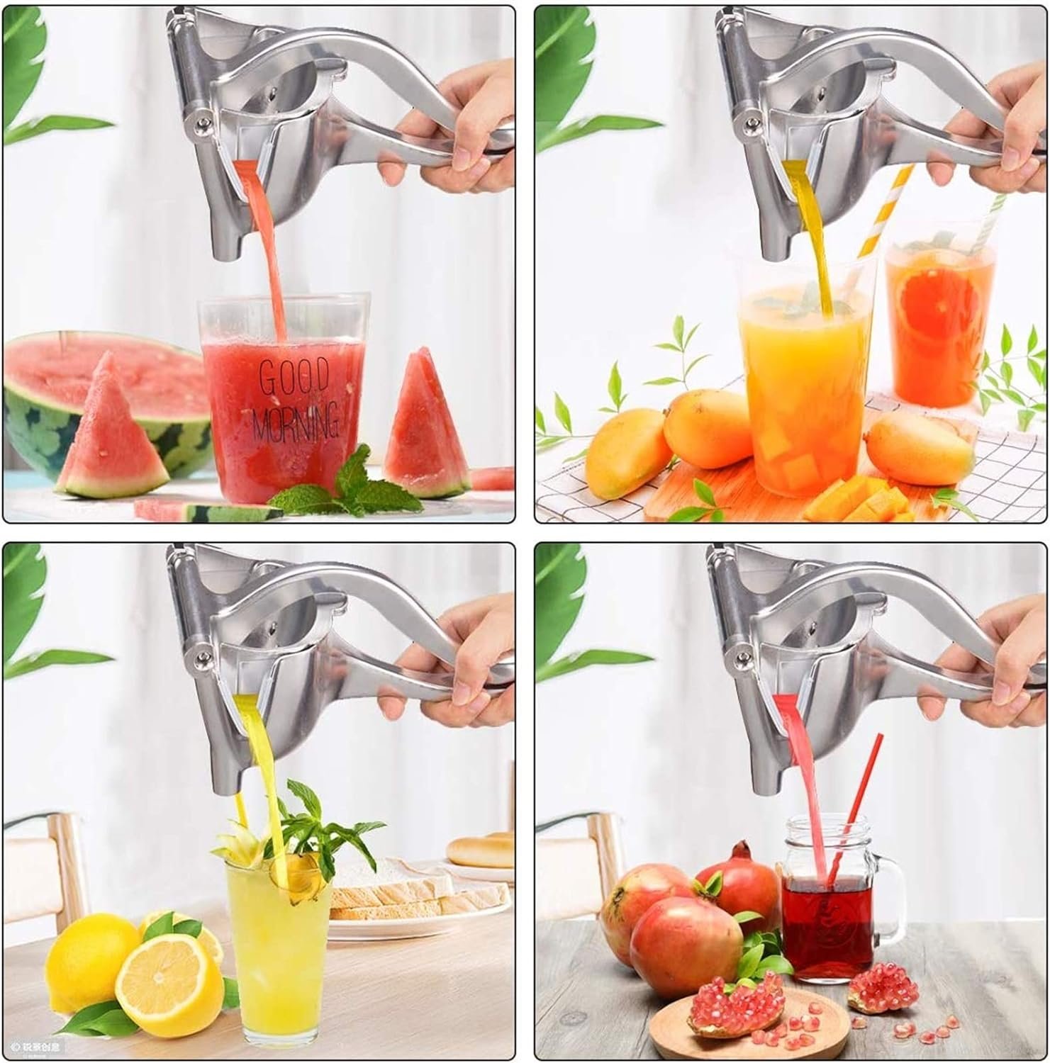 Aluminium Steel Heavy Duty Handhold Press Fruit Juicer, Fruit Manual & Instant juicer 