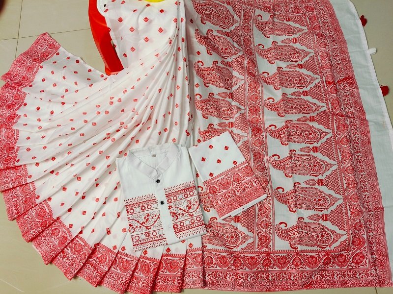 Sharee Panjabi Couple set with Blouse Piece