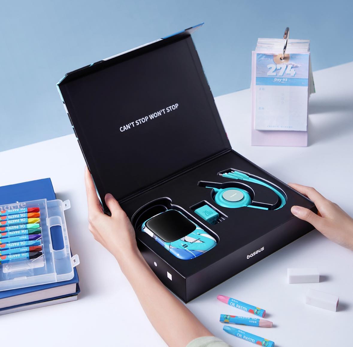 Baseus power bank, a portable charger designed to provide power to electronic devices 