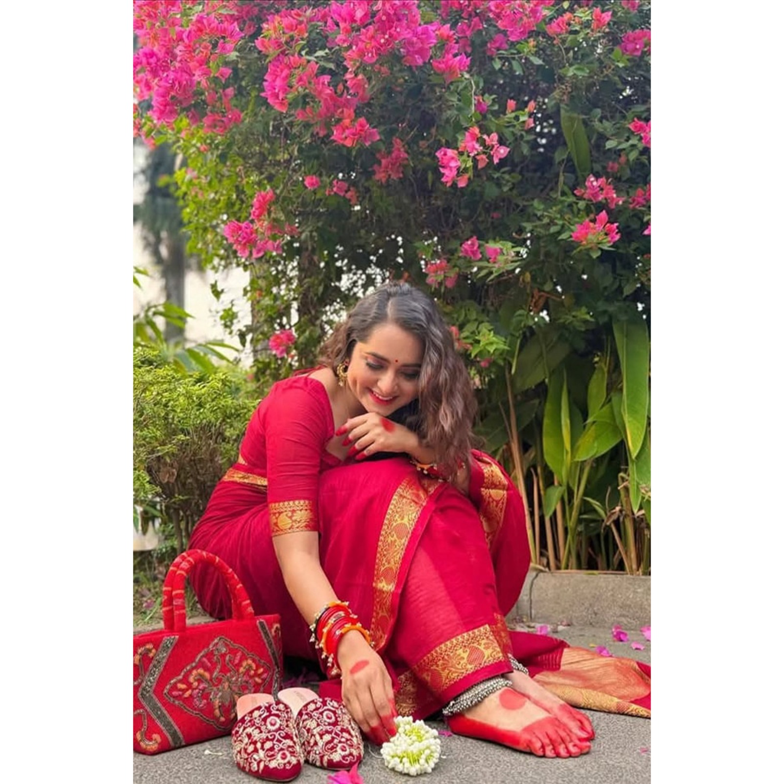 Check Sharee with running blause pcs