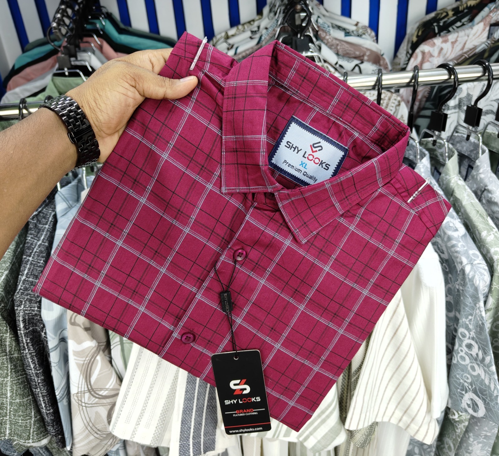 Pure Cotton Full Sleeve Check Shirt for Men’s 🧥   